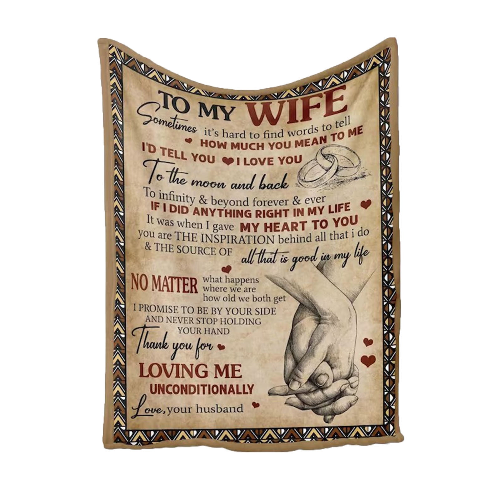 Gifts For Wife Blanket,Wedding Anniversary Best Wife Ever Gifts From Husband To My