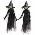 thumbnail image 1 of BGZLEU Halloween Decorations Outdoor – 4.9 FT Light Up Witch Stakes (Set of 2) with Warm-Color LED Lights, Scary Witches Halloween Yard Decor for Lawn, Garden, Party Prop, 1 of 6