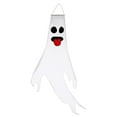 thumbnail image 1 of BGZLEU Halloween Ghost Windsocks, Solar Powered Glowing Halloween Outdoor Hanging Windsocks, 61 Inch Spooky Halloween Light Up Ghost Decorations for Door Window Tree Yard Porch Party, H, 1 of 8