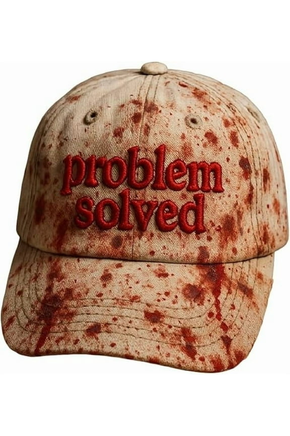 Halloween Men's And Women's Casual Dark Bloodstain Hat Problem Solving Bloodstain Hat