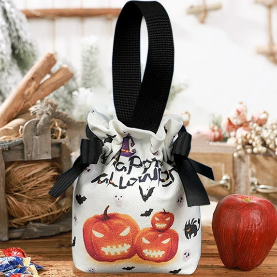 BGZLEU Halloween Or Treat Bags Halloween Tote Bags Reusable Non Woven Halloween Candy Bags Halloween Party Supplies Or Treat Gift Packaging