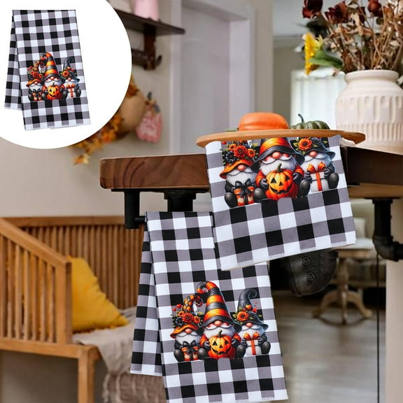 BGZLEU Halloween Towel Halloween Kitchen Dishcloth