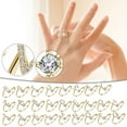 thumbnail image 1 of BGZLEU Initial Letter Ring for Women Silver Stackable Alphabet Rings with Initial Adjustable Crystal Inlaid Initial Rings, 1 of 4