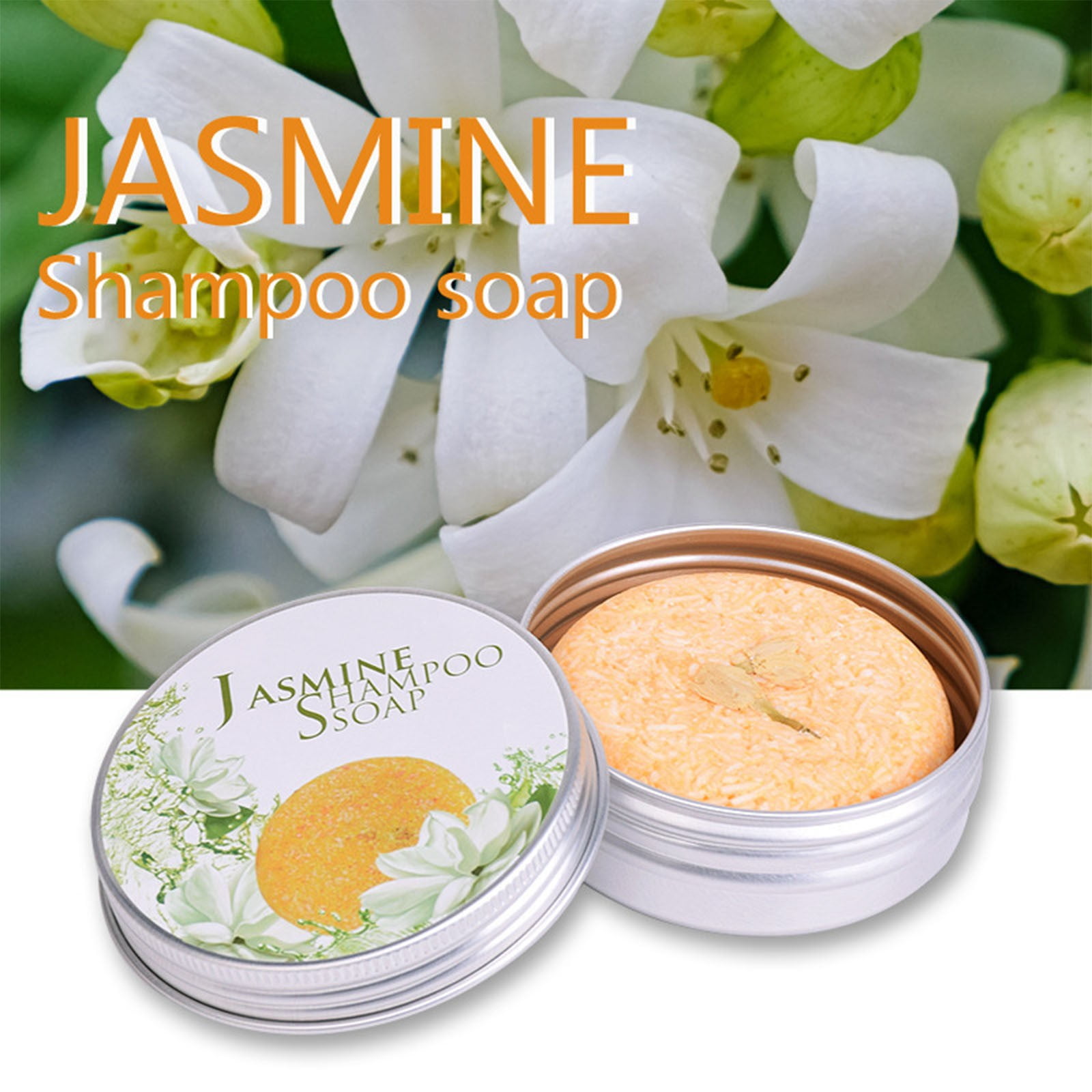 BGZLEU Jasmine Shampoo Bar(1.92 Oz), Shampoo Bar for Hair Solid Soap