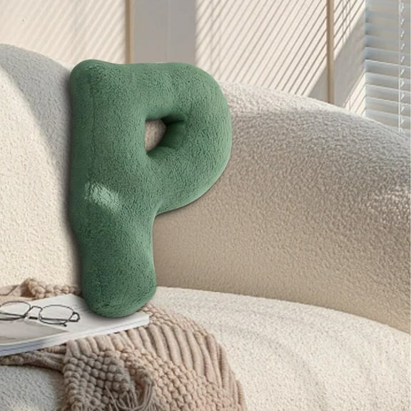 BGZLEU Letter Pillow,English Letters Pillow,Soft Initial Throw Cushion Decorative,Alphabet Letter Pillows,Cozy 26 English Letters Throw Pillow for Living Room Sofa Couch Bed Car Decoration