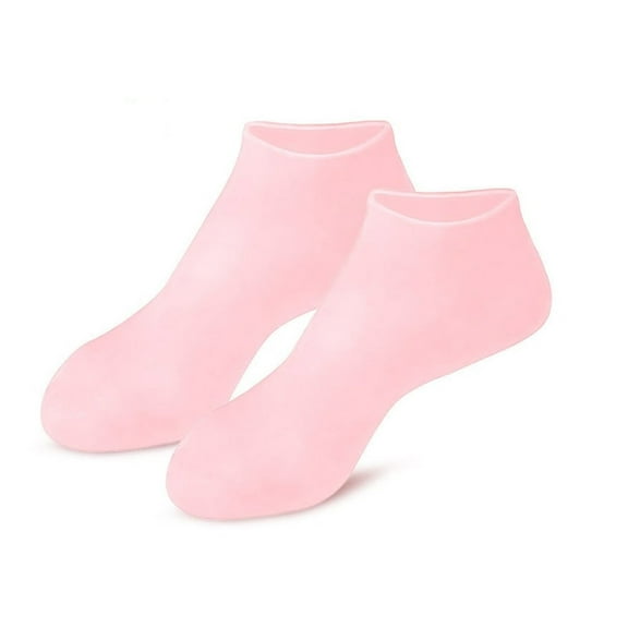 BGZLEU Long Silicone Socks 1 Pairs, Moisturizing Socks, Soft Gel Socks for Dry Cracked Feet Women, Comfortable for Overnight Use & Spa Recovery