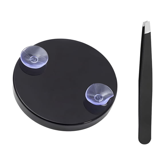 BGZLEU Magnifying Mirror,30X Magnifying Mirror Suction Cup for Easy Mounting,Use for Magnifying Makeup Mirror,30X Travel Magnifying Mirror,Stick on Bathroom Mirror(Black)