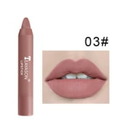 أحمر شفاه BGZLEU Matte Nude Crayon للنساء - قلم تحديد الشفاه Cream Glide،قلم تحديد الشفاه الجل، قلم رصاص عالي الصبغة لتشكيل ونحت الشفاه، قلم تحديد الشفاه المقاوم للماء يدوم طويلاً، 03#