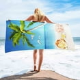 thumbnail image 1 of BGZLEU Microfiber Beach Towels, Large Beach Towel Lightweight Thin Quick Dry Beach Towels (28" x 55") Extra Large Absorbent Beach Towels for Adults Travel Swim Pool Camping, 1 of 6