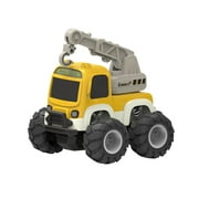 BGZLEU Mini Kids Toys Construction Vehicles - Excavator Dumper Tanker Truck and Crane for Ages 3-5 4-8 Boys, Best Christmas Birthday Gifts for 3 to 4 5 6 7 Year Olds