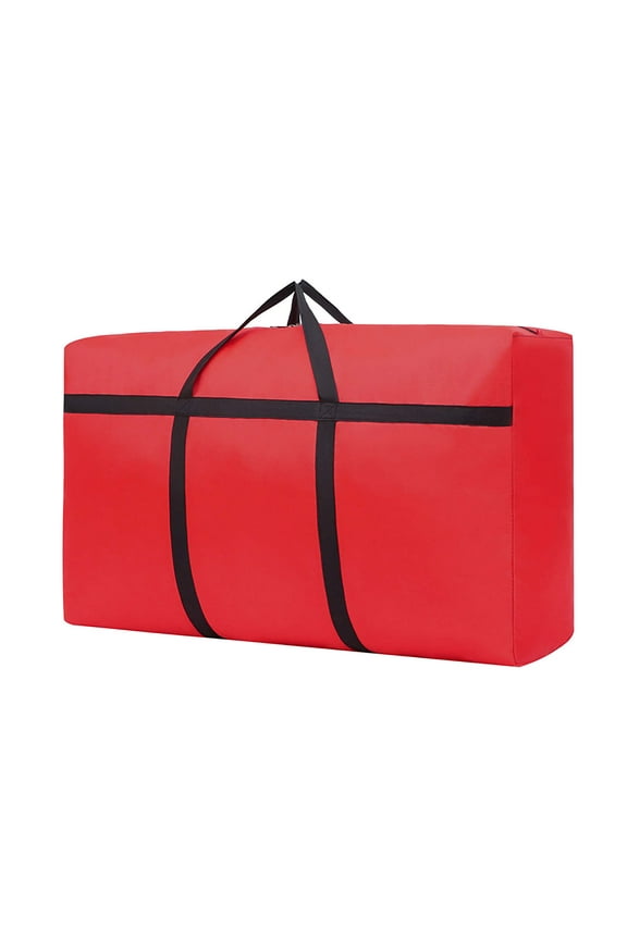 BGZLEU Moving Bags Heavy Duty Extra Large with Strong Zippers, Storage Totes Bag with Handles for College Students, Moving Supplies & Boxes for Clothes, Storage Containers for Camping (Red)