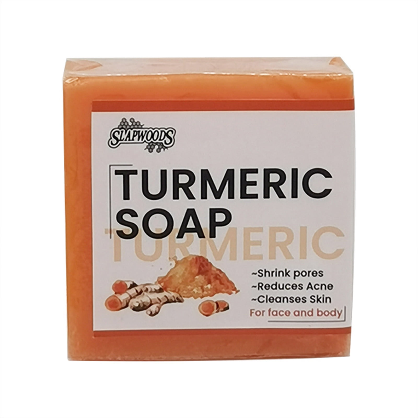 BGZLEU Natural Turmeric Soap Bar for Face & Body,Turmeric Skin Soap Wash for Dark Spots,Intimate
