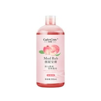 BGZLEU Peach Peeling Gel - Himalayan Pink Salt Body Scrub with Collagen and Sweet Almond Oil | Exfoliating Body Scrub for Skin Care, Stretch Marks, Acne, Cellulite | Body Scrub Exfoliator
