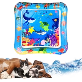 2-Pack Thickened Water Sensor Play Mat For Cats & Dogs - Dolphin Design, Cooling/Warming Pet Activity Mat