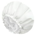 thumbnail image 1 of BGZLEU Shower Caps for Women,Bathing Shower Caps,Elastic and Reusable Bath Caps,Double Waterproof Layers Shower Cap,Environmental Protection Hair Bath Hat(White), 1 of 7