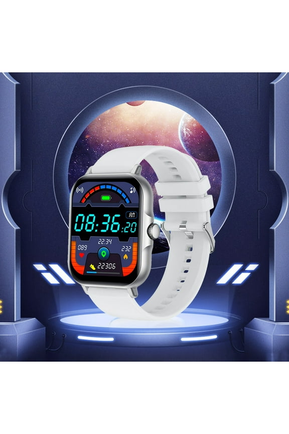 BGZLEU Smartwatch for Men Women Fitness Tracker ,1.83" Smart Watch with Bluetooth Call ,Heart Step Tracking Monitor,With Bluetooth Calling Function(Silver)