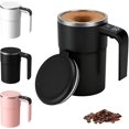 thumbnail image 1 of BGZLEU SpinBrew Mug – Self-Stirring Magnetic Coffee Cup with Temp Display (White), 1 of 7