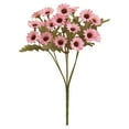thumbnail image 1 of BGZLEU Sunflowers Artificial Flowers Daisy Mums Fake Flowers Outdoor UV Resistant No Fade Fall Flowers 21 Stems Greenery Shrubs Indoor Outside Home Wedding Office DIY Garden Décor (Pink), 1 of 6