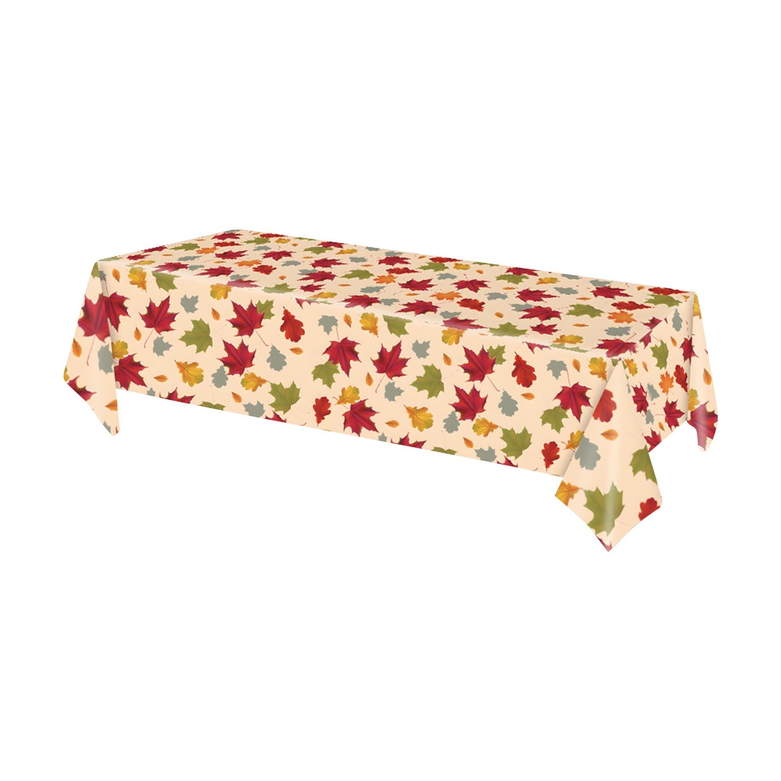 BGZLEU Thanksgiving Disposable Tablecloth, 54 x 108 Inch Rectangle Waterproof Plastic Fall