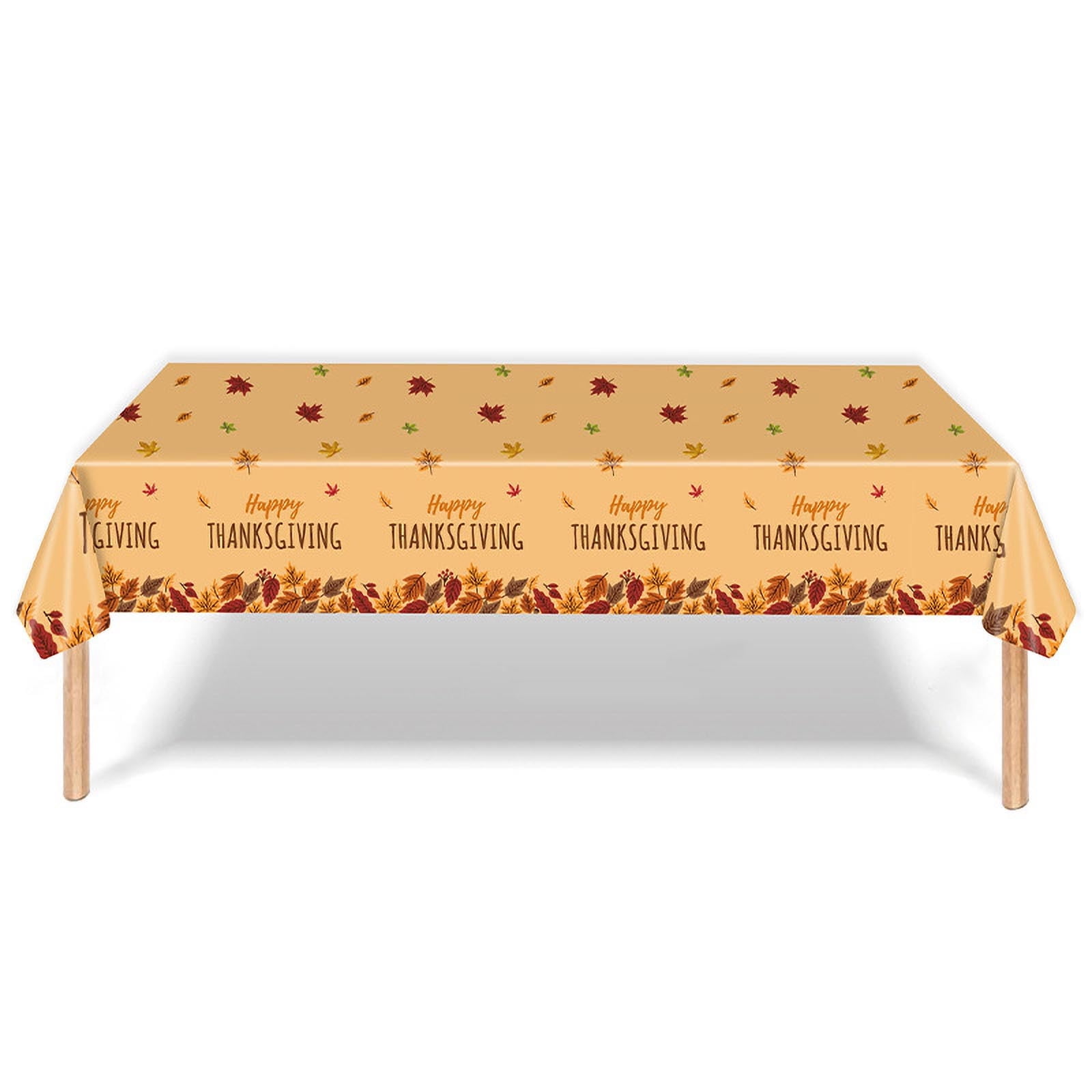 BGZLEU Thanksgiving Disposable Tablecloth, 54 x 108 Inch Rectangle