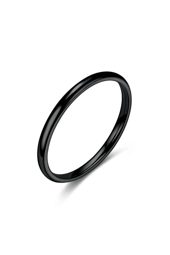 BGZLEU Women's Stainless Steel 1MM Thin Plain Midi Stacking Ring,Band Comfort Fit,Rings for Women Stackable Knuckle Rings,Size 5 to 10