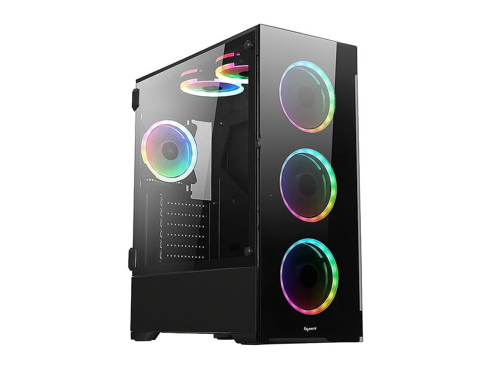 Bluegears b-Voguish (Fans NOT Included) Gaming PC Case with Tempered Glass panels, USB3.0, Support E-ATX, ATX, mATX, ITX. (Fans are sold separately)