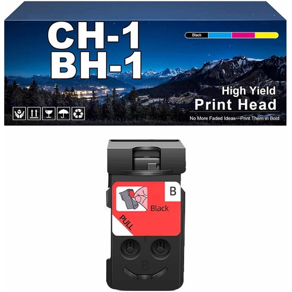 BH-1 CH-1 Print Head Combo Pack, Compatible for Canon G1100 G2100 G3100 G4100 G1110 G1111 G2110 G2111 G3110 G3111 G4110 G4111 Printers, High Print Volume, Long Lasting Durability