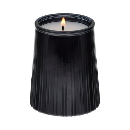 Better Homes & Gardens Warm Leathered Amber Scented 1-Wick 16.1oz Ribbed Jar Candle