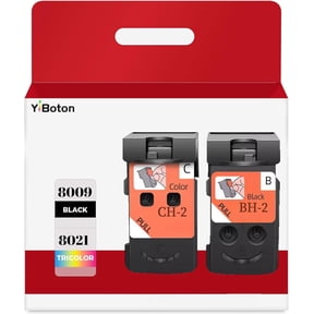 BH-2 CH-2 BH2 CH2 Printhead Combo Packs Compatible with G1200 G2200 G3200 G3202 G4200 G4210 MegaTank All-in-One Printer Head Ink Cartridges Refillable 8009 and 8021 XL (2-Pack)