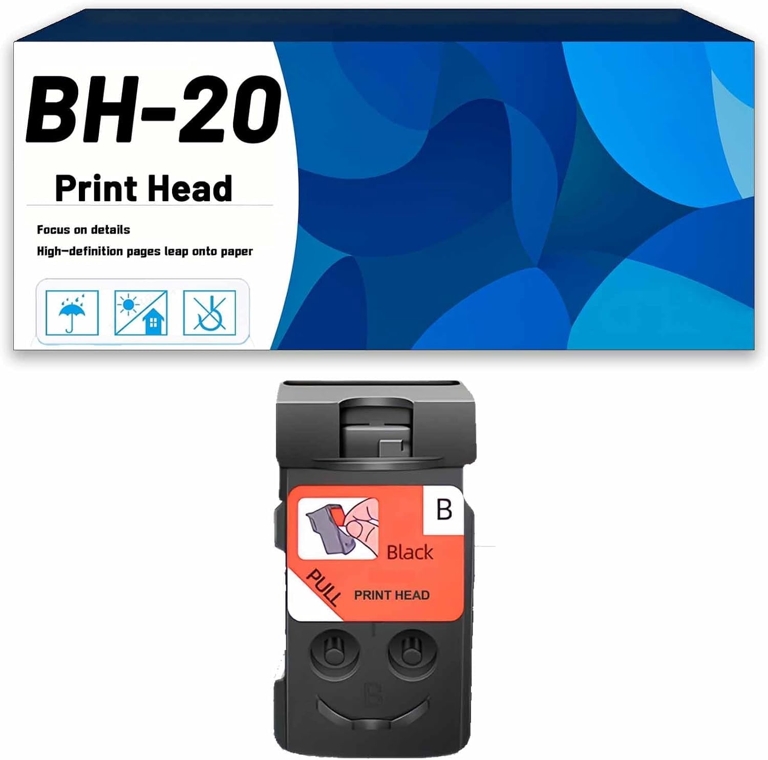 BH-20 CH-20 BH20 CH20 Print Head Combo Pack, Compatible for Canon G7020 ...