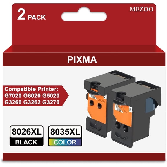 BH-20 CH-20 Printhead Replacement for Canon PIXMA G7020 G6020 G5020 G3260 G2260 G1220 G1230 G2270 G3262 G3270 G4270 MegaTank Printer Head refillable Ink cartridges 8026XL 8035XL Set Combo Pack