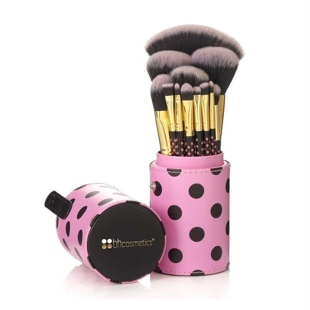 BH Cosmetics Pink-A-Dot Brush Set - 12 Pieces 