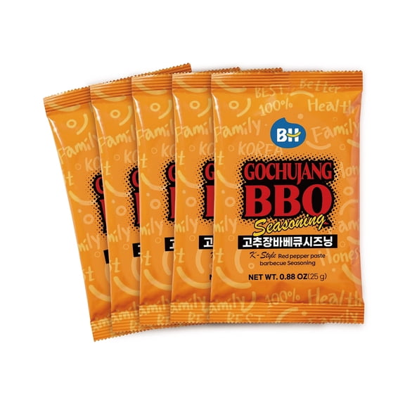 BH Food Care Gochujang BBQ Seasoning, K-Style Red Pepper Paste Spice, 5-Pack, 4.41 oz