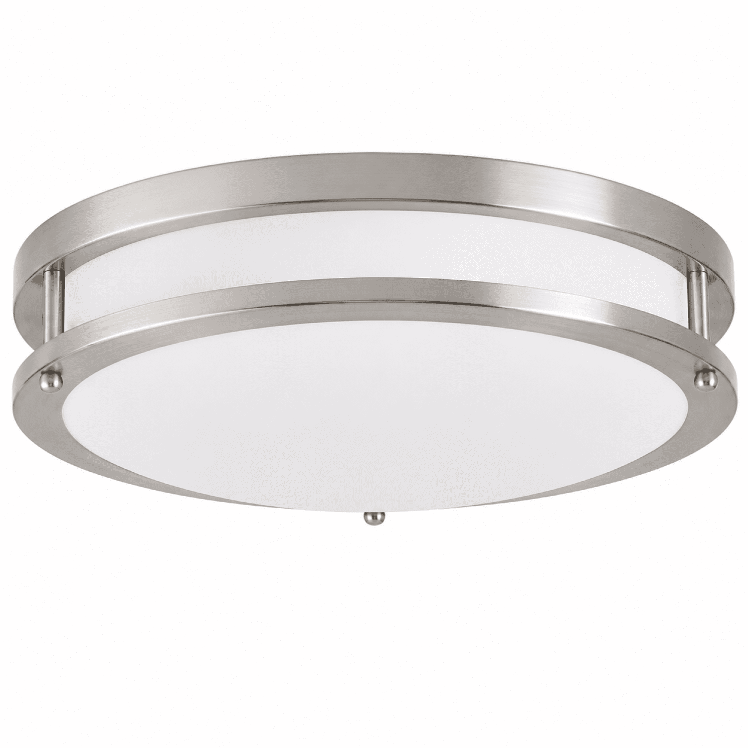 Better Homes & Gardens 14 in Integrated LED Flush Mount Light, 5 Color Temperatures, Brushed Nickel, Indoor Use