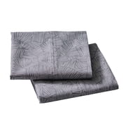 Better Homes & Gardens Cool and Crisp 2-Piece 300 Thread Count Cotton Percale Pillowcases, Ziggy Geo Print Gray, Standard/Queen