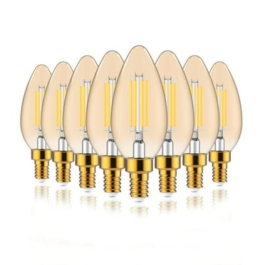 BH&G LED Light Bulb, 5.5 Watts (60W Equiv.) B10 Dimmable Deco Bulb E12 Base, Ultra Warm, 8PK