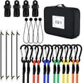 thumbnail image 1 of BH HOME 28-Piece Bungee Cord Set: 72"-18" Sizes, Mini, Ball Ties, Clips, 1 of 7