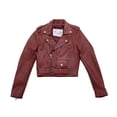 thumbnail image 1 of BH-J01C-XS-OXB Imogen Leather Jacket for Women, Oxblood - Extra Small, 1 of 1