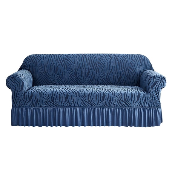 BH-JJSMGS 1 Piece Polyester Couch Cover Universal High Stretch Durable Sofa Cover Machine Washable Furniture Protector with Skirt for Living Room