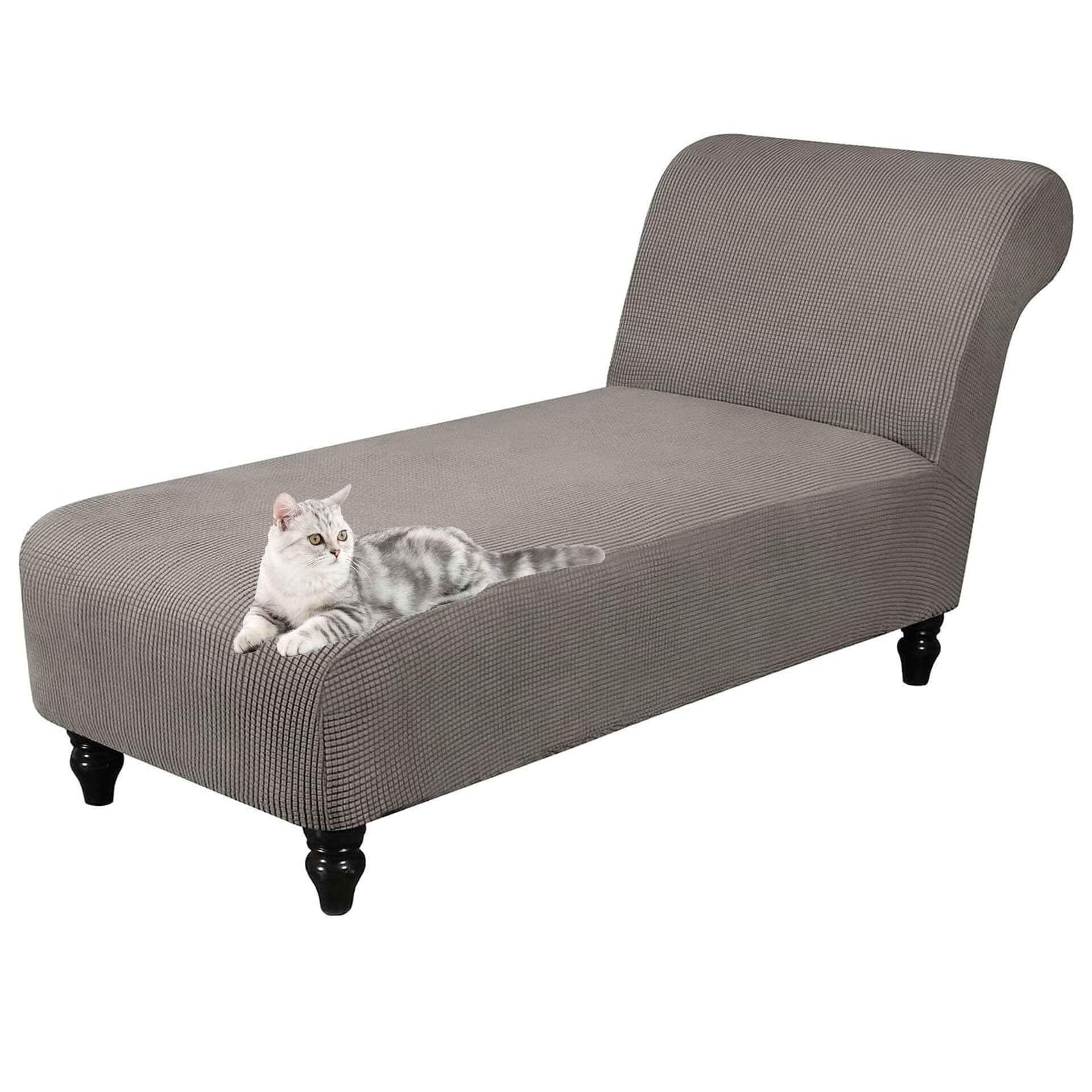 BH-JJSMGS Armless Lounge Chaise Slipcover, Stretch Chaise Chair Covers