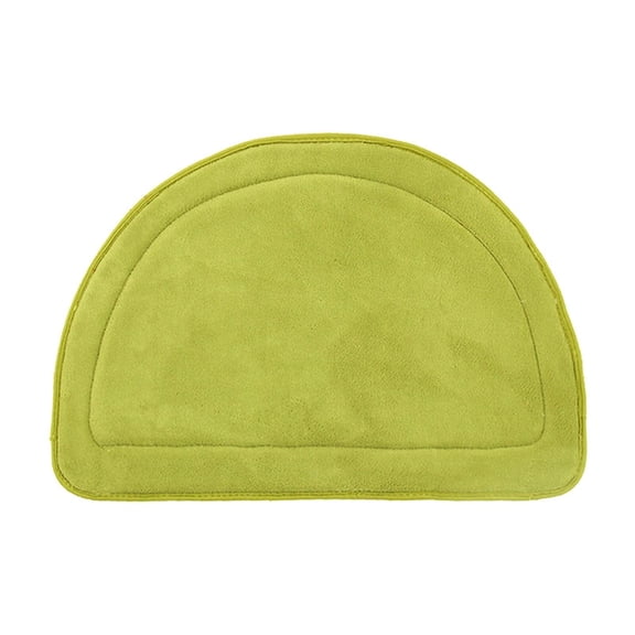 BH-JJSMGS Half Circle Bath Mat Super Soft Microfiber Bathroom Rugs Velvet Water Absordent Bath Mats Quick Dry Semi Circle Shower Mat for Bathtub Sink Washable Non-Slip Bathmat