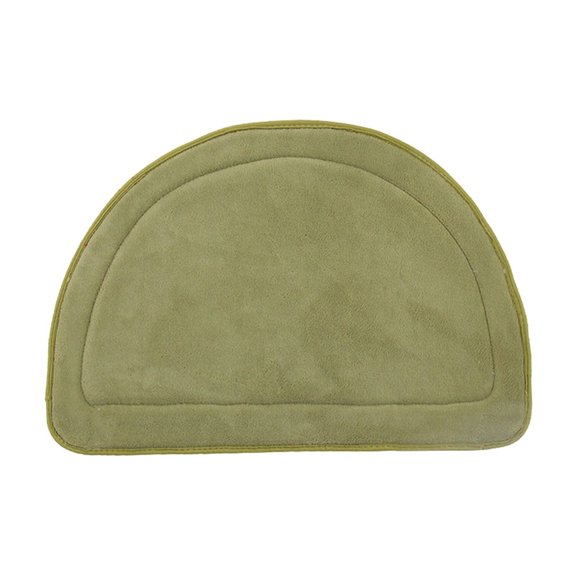 BH-JJSMGS Half Circle Bath Mat Super Soft Microfiber Bathroom Rugs Velvet Water Absordent Bath Mats Quick Dry Semi Circle Shower Mat for Bathtub Sink Washable Non-Slip Bathmat