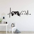 thumbnail image 1 of BH-JJSMGS Heartbeat Basketball Wall Sticker Art Boys Room Sports Wall Decor Play Basketballs Electrocardiogram Vinyl Wall Decal 23x10in, 1 of 4