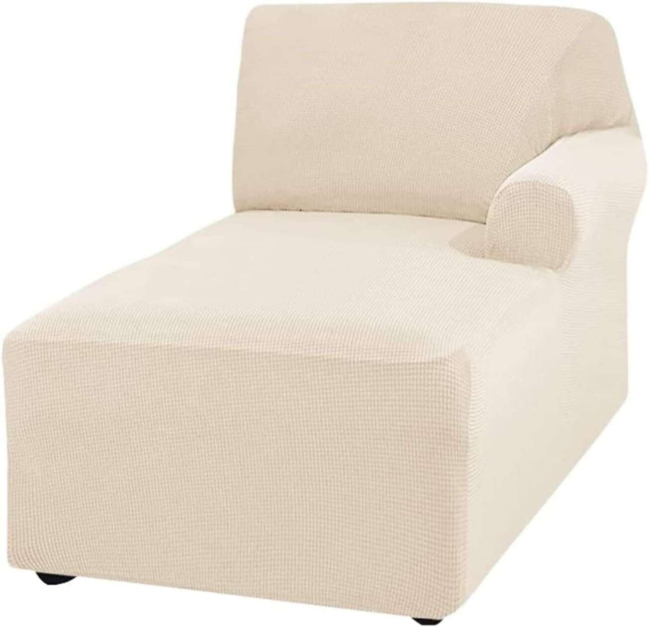 BH-JJSMGS Jacquard Chaise Lounge Cover,Modern Polar Fleece sectional Sofa slipcover,Stretch Left/Right Armchair Cover for loveseat L Shaped Sofa