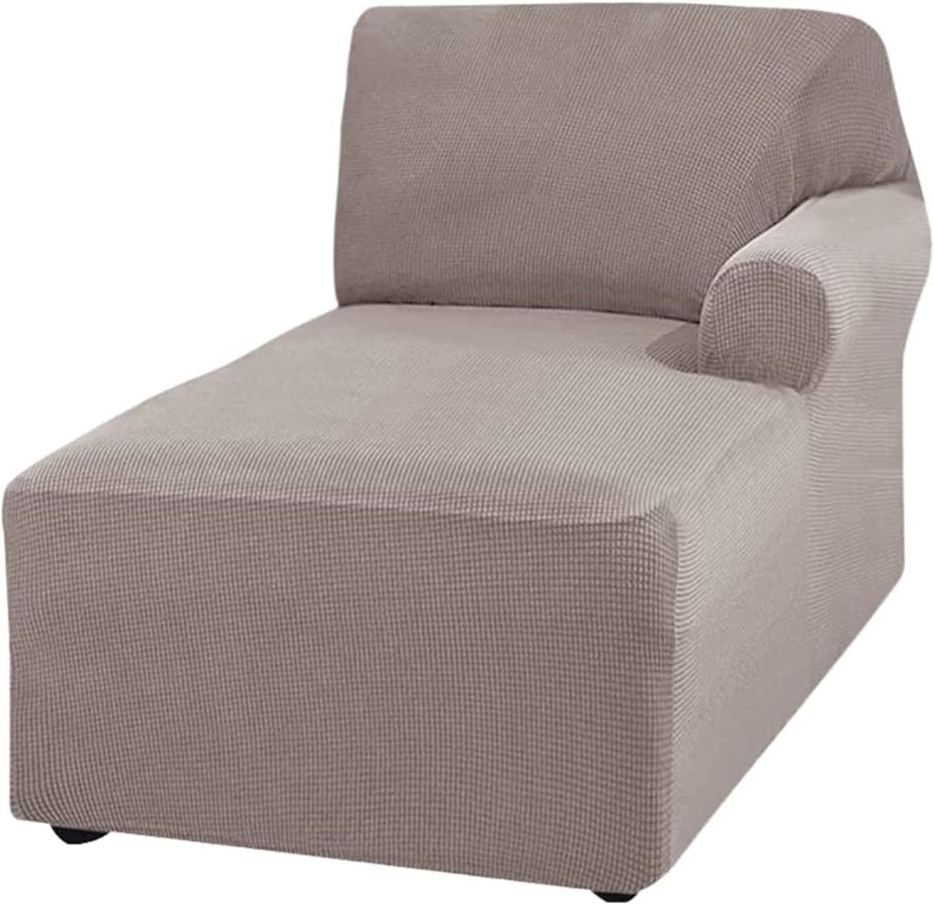 BH-JJSMGS Jacquard Chaise Lounge Cover,Modern Polar Fleece sectional Sofa slipcover,Stretch Left/Right Armchair Cover for loveseat L Shaped Sofa