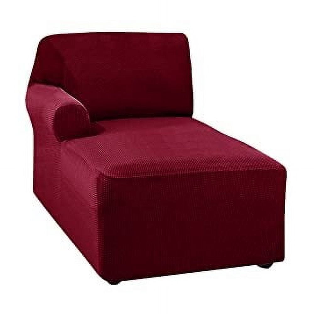 BH-JJSMGS Jacquard Chaise Lounge Cover,Modern Polar Fleece sectional Sofa slipcover,Stretch Left/Right Armchair Cover for loveseat L Shaped Sofa