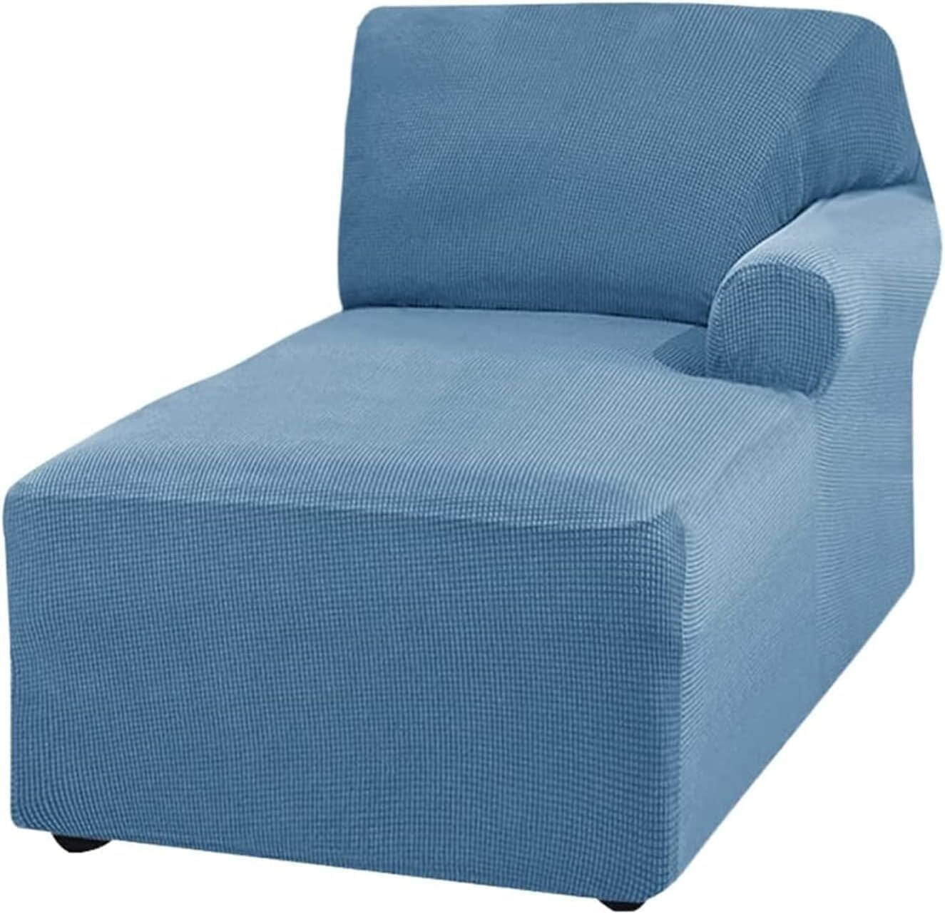 BH-JJSMGS Jacquard Chaise Lounge Cover,Modern Polar Fleece sectional Sofa slipcover,Stretch Left/Right Armchair Cover for loveseat L Shaped Sofa