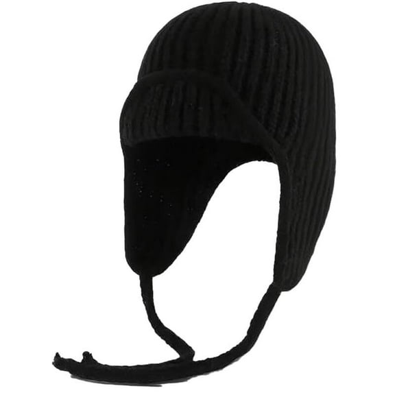 BH-JJSMGS Knit Aviator Trapper Hat Ear Flap Hat for Women Winter Beanie Cap Ushanka Hats Warm Slouchy Cap for Cold Weather Pink