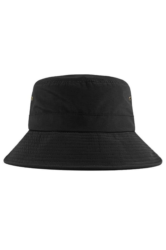 L/XL Oversize Bucket Hat for Big/Large Head,Quick-Drying Summer Beach Sun Cap (Black, L(22.4"-23.6"))