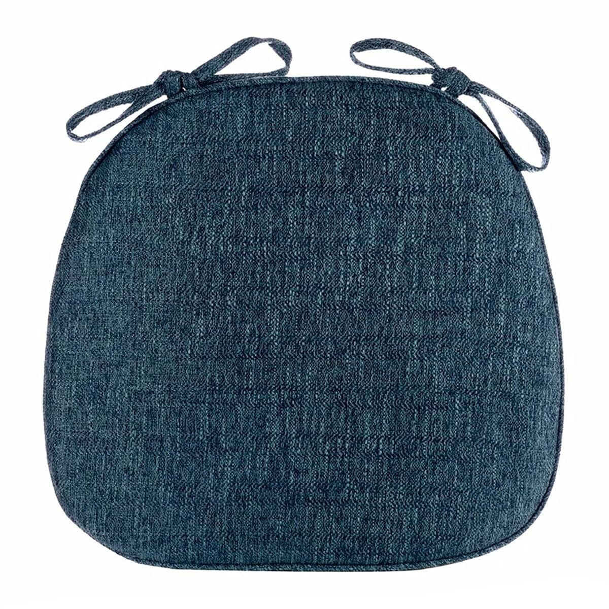 BH-JJSMGS Linen Chair Cushions, Kitchen Chair Cushion with Ties and Silicone Bottom, Non-Slip ...